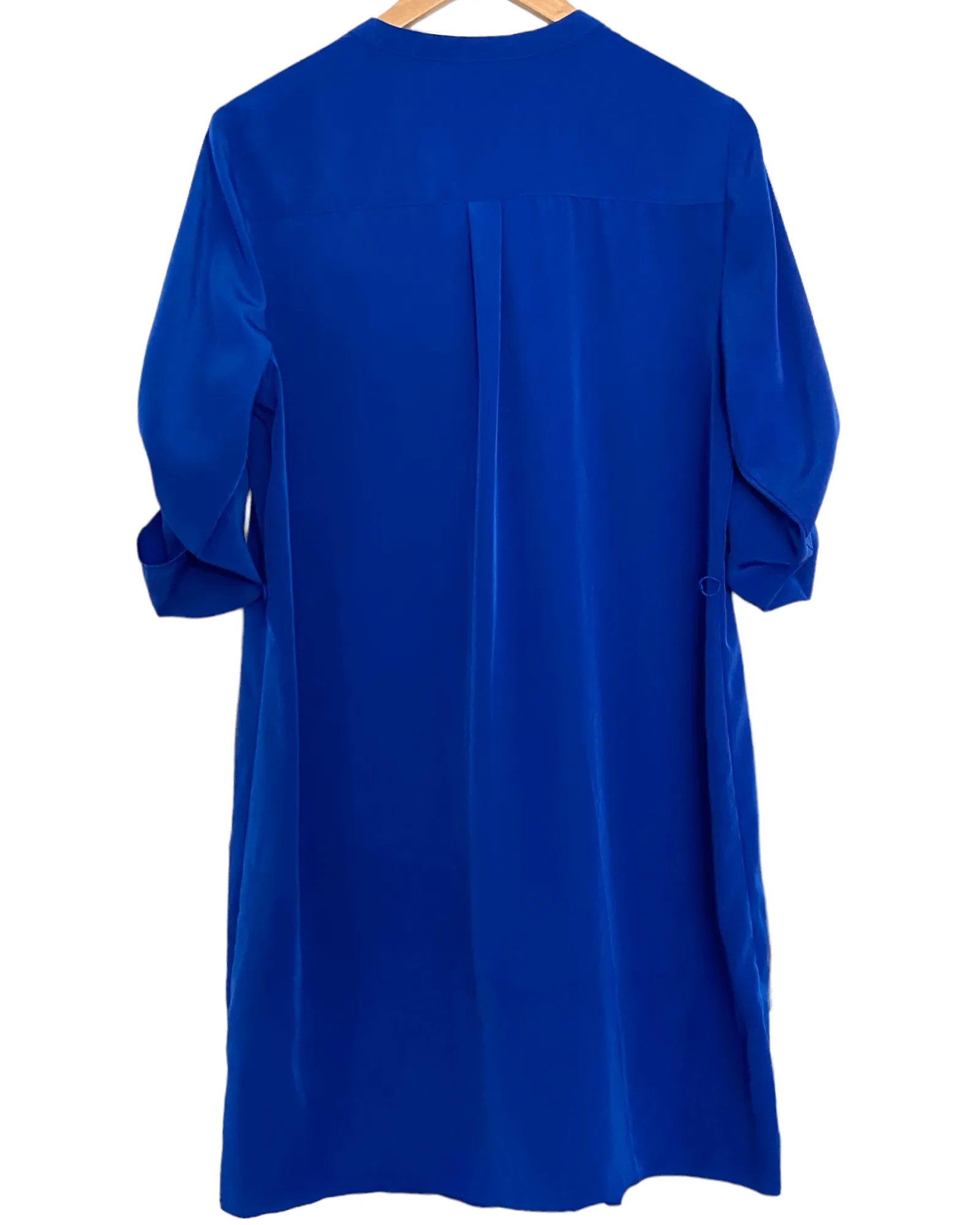 Bright Winter Cobalt Patch Pocket Shirt Dress