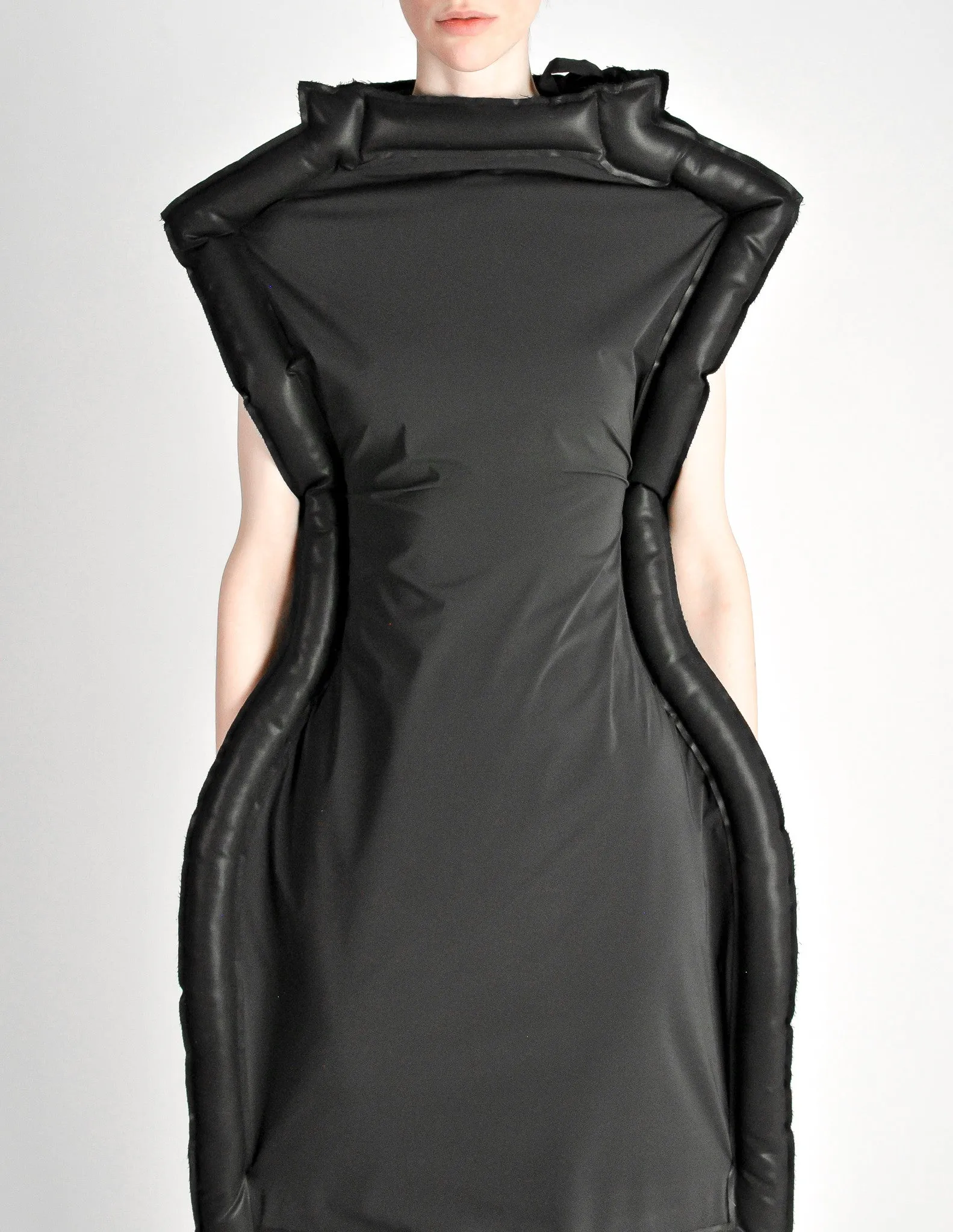 Comme des Garçons Black Puffed Tube Frame Dress