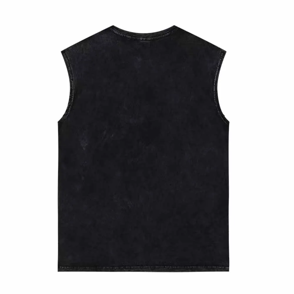 No Pain No Gain Rhino Vintage Washed Vest Top
